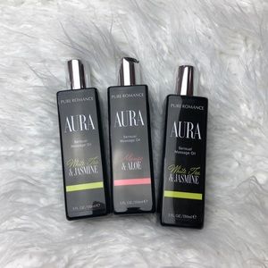 BUNDLE!!! Pure Romance Aura Massage Oil x3